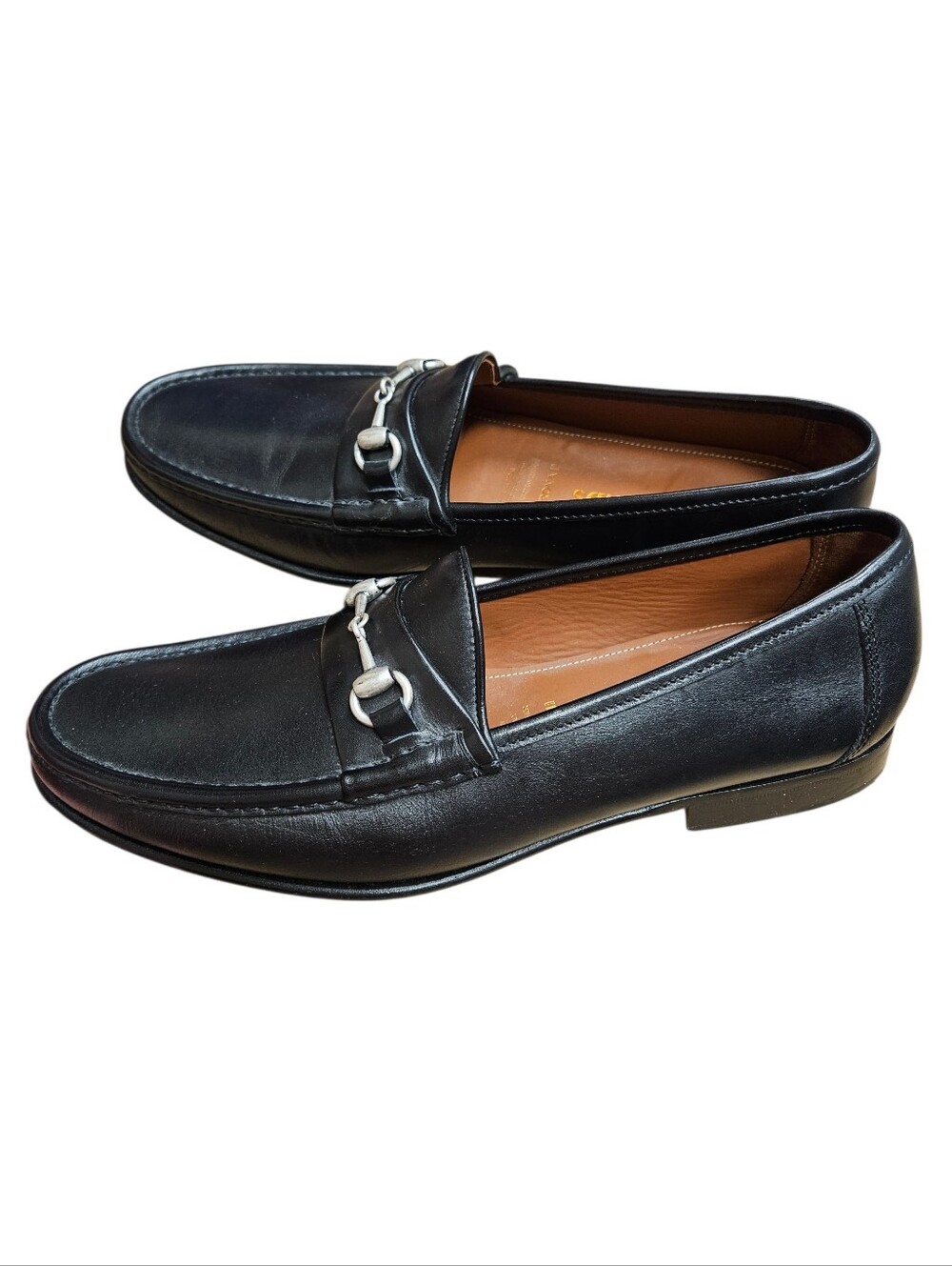 ALLEN EDMONDS VERONA II ITALIAN LEATHER LOAFERS SIZE 11 BLACK HORSEBIT